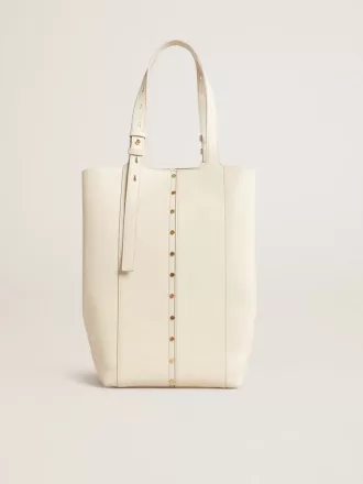 24/7 Bag North South in boterkleurig leer met verstelbare handvatten