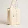 24/7 Bag North South in boterkleurig leer met verstelbare handvatten