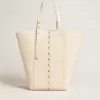 24/7 Bag North South in boterkleurig leer met verstelbare handvatten