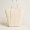 24/7 Bag North South in boterkleurig leer met verstelbare handvatten