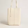 24/7 Bag North South in boterkleurig leer met verstelbare handvatten