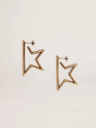 Antiek gouden Star-oorbellen voor dames