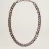 Antiek zilverkleurige ketting voor heren