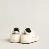 Baby Old School met roze leren ster en zilveren leren hielstuk