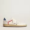Ball Star in nappa en mesh met zilverkleurige metallic leren ster