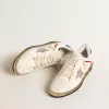 Ball Star in nappa en mesh met zilverkleurige metallic leren ster