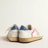 Ball Star in nappa en mesh met zilverkleurige metallic leren ster