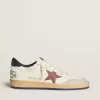 Ball Star in nappa met bruine nubuck ster en nappa hielstuk