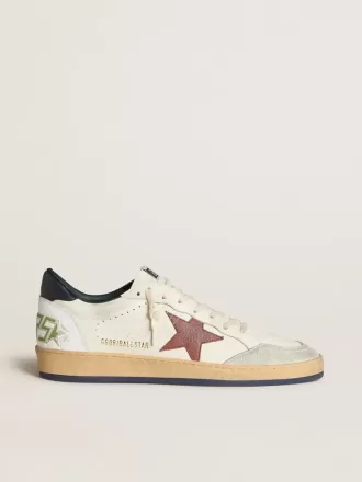 Ball Star in nappa met bruine nubuck ster en nappa hielstuk