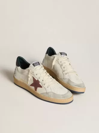 Ball Star in nappa met bruine nubuck ster en nappa hielstuk