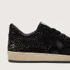 Ball Star in suède met zwarte Swarovski-kristallen en zwarte suède ster