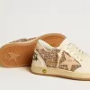 Ball Star Junior in glitter en nappa met leren ster en hielstuk