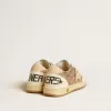 Ball Star Junior in glitter en nappa met leren ster en hielstuk
