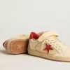 Ball Star LAB voor heren van nappa en PVC met rode suède ster en hielstuk
