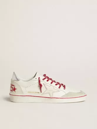 Ball Star LTD CNY voor dames in wit leer met een doorleefd effect