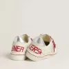 Ball Star LTD CNY voor dames in wit leer met een doorleefd effect