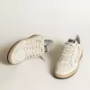 Ball Star LTD in wit nappa met een zalmroze nappa ster