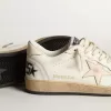Ball Star LTD in wit nappa met een zalmroze nappa ster