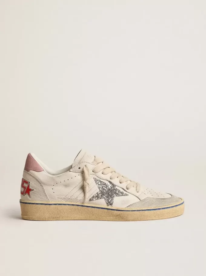 Ball Star LTD met glitterster en roze suède hielstuk