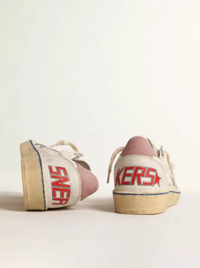 Ball Star LTD met glitterster en roze suède hielstuk