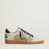 Ball Star LTD met ster van folie-craqueléleer en bruine leren hielband