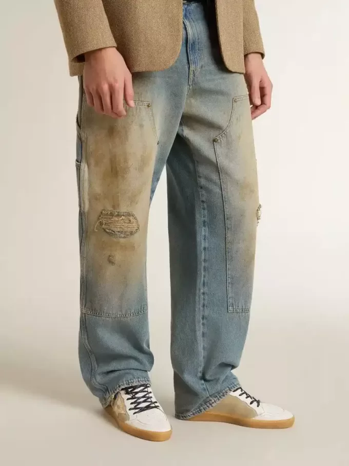 Ball Star LTD met ster van folie-craqueléleer en bruine leren hielband