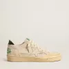 Ball Star LTD met vanillekleurig canvas ster en leren hielstuk