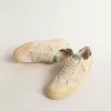 Ball Star LTD met vanillekleurig canvas ster en leren hielstuk