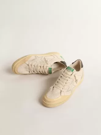 Ball Star LTD met vanillekleurig canvas ster en leren hielstuk