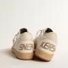 Ball Star LTD van canvas en nappa met bronzen metallic leren ster