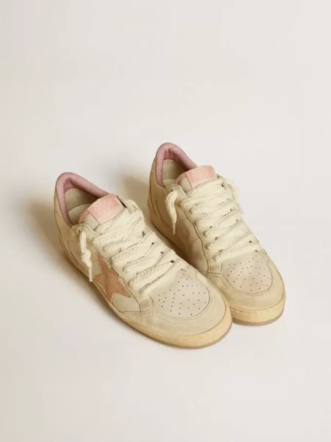 Ball Star LTD van leer en suède met suède ster en hielstuk