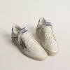 Ball Star LTD van mesh en nappaleer met grijze leren ster en groene suède hiellip