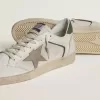 Ball Star LTD van mesh en nappaleer met grijze leren ster en groene suède hiellip