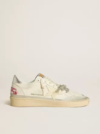 Ball Star LTD van nappaleer met leren ster en metallic leren hielstuk