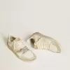 Ball Star LTD van nappaleer met leren ster en metallic leren hielstuk