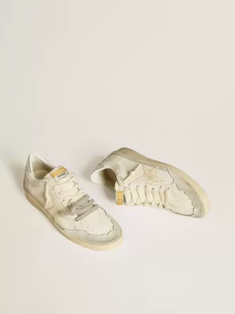 Ball Star LTD van nappaleer met leren ster en metallic leren hielstuk