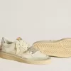 Ball Star LTD van nappaleer met leren ster en metallic leren hielstuk
