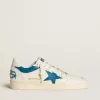Ball Star LTD van nappaleer met turquoise leren ster en witte hielband