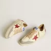 Ball Star LTD voor dames in nappa met leren ster en zilveren suède hielstuk