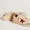 Ball Star LTD voor dames in nappa met leren ster en zilveren suède hielstuk