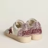 Ball Star LTD voor dames met rode leren ster en roze glitter hielbandje