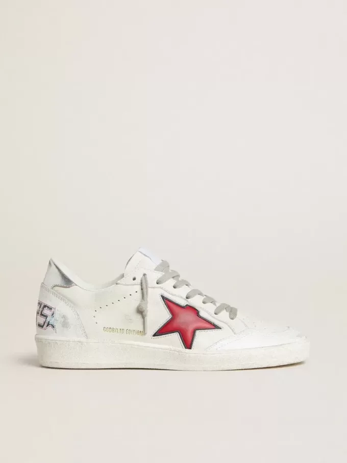 Ball Star LTD voor dames met rode ster en zilveren hielbandje