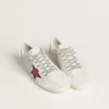 Ball Star LTD voor dames met rode ster en zilveren hielbandje