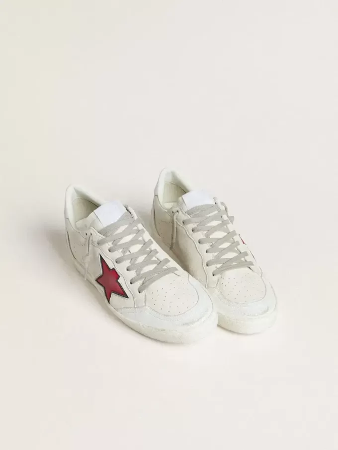 Ball Star LTD voor dames met rode ster en zilveren hielbandje