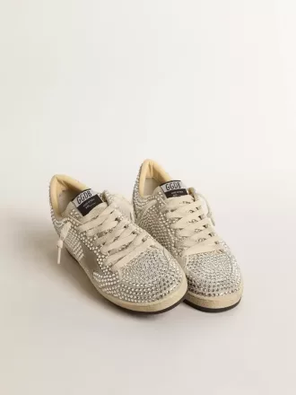 Ball Star LTD voor dames met Swarovski-kristallen en grijze suède ster