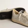 Ball Star LTD voor dames met Swarovski-kristallen en grijze suède ster