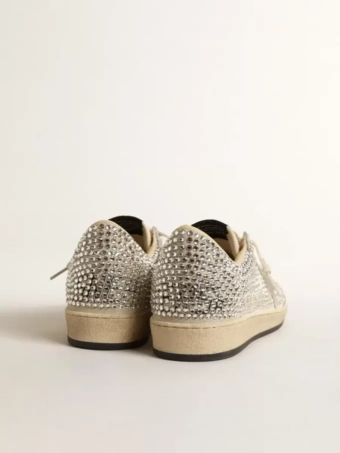 Ball Star LTD voor dames met Swarovski-kristallen en grijze suède ster