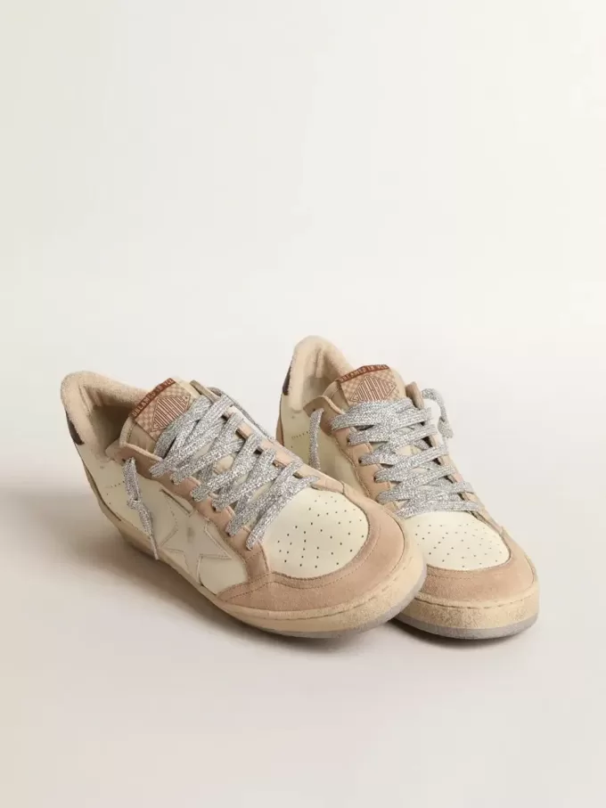 Ball Star LTD voor dames met witte ster en bordeauxrode leren hiellip