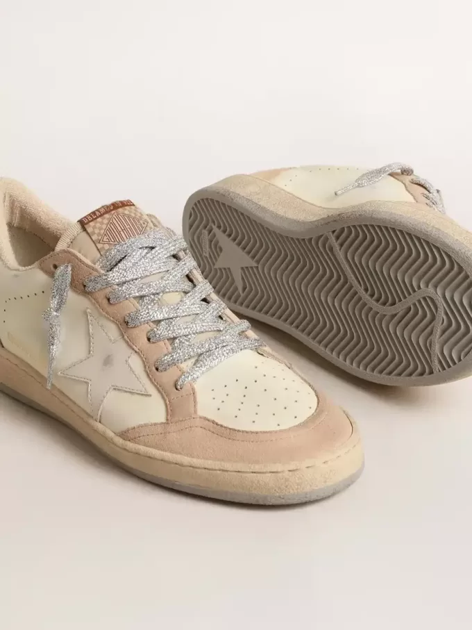 Ball Star LTD voor dames met witte ster en bordeauxrode leren hiellip