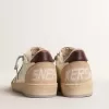 Ball Star LTD voor dames met witte ster en bordeauxrode leren hiellip